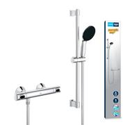 GROHE Precision Flow - Sistema de ducha termostático (1 Chorro, Quickfix, Redondo), Cromo 34800001