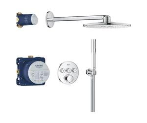 GROHE Precision SmCtr rd Conc 3 func shw Sistema de ducha empotrado con Vitalio SmartActive 310, Cromo 34874000