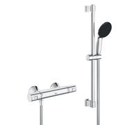Grohe Precision Start mezclador termostático de ducha, con conjunto de ducha 600mm, 34597001, Color: cromado