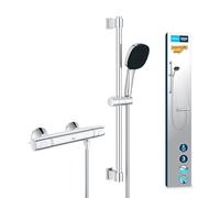 GROHE Precision Trend - Sistema ducha termostático 1/2", 3 chorros, Cromo, 34237003