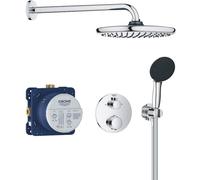 GROHE Precision Vitalio Start 250 Sistema de ducha (caja de instalación universal, set de ducha mural, teleducha), Cromo 34883000