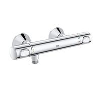 GROHE QuickFix Precision Flow, Termostato ducha, tecnología Water Saving y botón de control ecológico, instalación con QuickSpanner incluída, cromado, 34840000