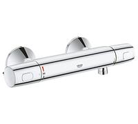 GROHE QuickFix Precision Trend, Termostato ducha, tecnología Water Saving y botón de control ecológico, instalación con QuickSpanner incluída, cromado, 34229002