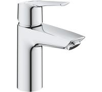 Grohe Start QuickFix- Grifo de lavabo monomando S (vaciador push-open, menor consumo de agua, instalación rápida, altura 165mm), cromo, 23551002