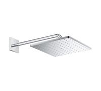 Grohe Rainshower brazo de ducha con efecto lluvia 31x31 cm cuadrada StarLight Chrome 26563000