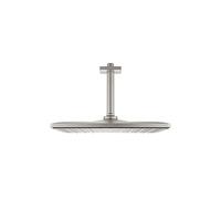 GROHE Rainshower 310 Mono Cube Head - Juego de ducha de 310 mm, montaje en techo, cabezal de ducha que ahorra agua con brazo de ducha de 142 mm, aspecto de acero inoxidable, forma cuadrada 26566DC0
