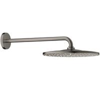 Grohe Rainshower brazo de ducha con efecto lluvia 31x31 cm circular Brushed Hard Graphite 26558AL0