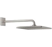 Grohe Rainshower brazo de ducha con efecto lluvia 31x31 cm cuadrada SuperSteel 26564DC0