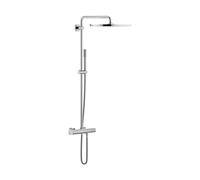 Grohe Rainshower conjunto de ducha a pared con termostato con rociador con efecto lluvia StarLight Chrome 27174001