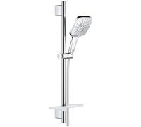 Grohe 26584000 26584000-Rainshower SmartActive 130 Conjunto de Ducha con Barra 3 chorros, 130 mm Cube / 600 mm Cube