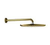 Grohe Rainshower Cosmopolitan 310 set de ducha mural, incl. brazo de ducha 380mm, 26066GN0, Color: fresco amanecer cepillado