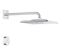 Grohe Rainshower - Ducha mural con brazo 422mm,Conjunto Cuadrado - SmartConnect 310 Cube 2 chorros (Ref 26642000)