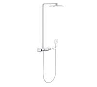 Grohe Rainshower System SmartControl 360 Sistema de ducha mono con mezclador termostático, montado en la pared, 26361LS0, Color: Blanco Luna