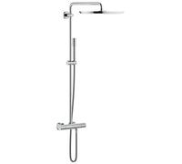 GROHE Rainshower System 400 - Columna de ducha con termostato (montaje de pared, protección antiquemaduras, ahorro de energía), cromo, 27174001