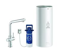 Grohe Red Duo 30325001 - Grifo L doble y calentador que hierve directamente desde el grifo, 100ºC al instante, cromado, tamaño L