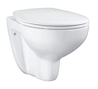 Grohe Bau Ceramic taza de inodoro con asiento de cierre suave suspendido sin reborde blanco 39351000