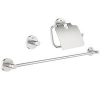 Grohe - Set de accesorios de baño Juego de baño 3 en 1 color Round (Supersteel) Ref. 40775DC1