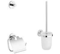 Grohe - Set de accesorios de baño Juego de WC 3 en 1 color Round (cromo) Ref. 40407001