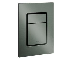 Grohe Skate Cosmopolitan S placa de cubierta para 2 cantidad y operación de inicio + parada, 37535AL0, Color: grafito duro cepillado