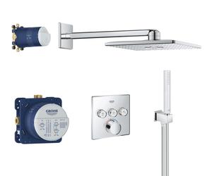 Grohe SmartControl conjunto de ducha empotrado con rociador con efecto lluvia StarLight Chrome 34712000