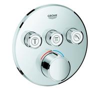 Grohe SmartControl mezclador empotrado, tres válvulas de cierre, roseta redon...