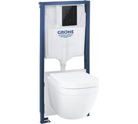 Grohe Solido conjunto de inodoro con tapa y marco con descarga de remolino 39941000