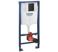 GROHE Solido Pack 3 en 1 para WC suspendido QuickFix (bastidor 1,13 m), Negro mate 388112430