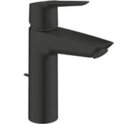 GROHE Start 234552432 - Grifo de baño (19 cm de alto, con desagüe y herramienta de montaje), color negro mate