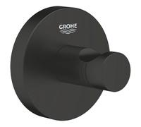 GROHE Start Colgador Individual QuickFix (apto para taladrar o pegar), Negro mate 411732430