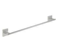 Grohe Start Cube QuickFix - Barra de Toallas 60cm, Gris Mate, para Pegar (Pegamento QuickGlue A2) o atornillar, Ref. 41089DC0