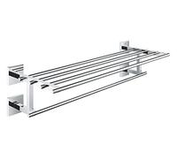 Grohe Start Cube QuickFix - Barra para toallas múltiple, cromo, para atornillar con QuickScrew, no pegamento, ref. 41099000