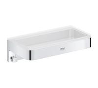 Grohe Start Cube QuickFix - Estantería de ducha, cromo, para pegar (pegamento QuickGlue A2) o atornillar, ref. 41107000