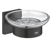 GROHE Start Cube Quickfix - Jabonera con soporte mural, Negro Mate 410962430