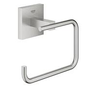 GROHE Start Cube QuickFix - Portarrollos sin tapa, gris mate, para pegar (pegamento QuickGlue A1) o atornillar, ref. 40978DC0