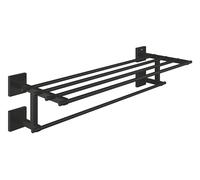 GROHE Start Cube Quickfix-Toallero múltiple de metal 600mm, Negro Mate 410992430