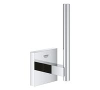 GROHE Start Cube Spare QuickFix - Portarrollos de barra, cromo, para pegar (pegamento QuickGlue A1) o atornillar, ref. 40979000