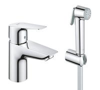 GROHE Start Edge 23773001 - Grifo monomando para lavabo (ahorro de agua, superficie duradera, 1/2"), cromado