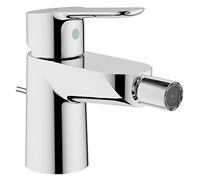 Grohe Start Edge- Grifo de bidé monomando (vaciador automático, menor consumo de agua, instalación rápida, altura 125mm), cromo, 23345000