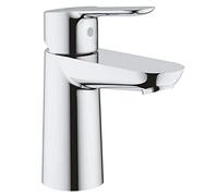 Grohe Start Edge- Grifo de lavabo monomando (vaciador automático, menor consumo de agua, instalación rápida, altura 147mm), cromo, 23344000