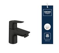 GROHE Start Edge - Grifo de repisa (Talla XS, montura cerámica, ahorro de agua, tuerca de fijación G 1/2"), Negro Mate, 1059632431
