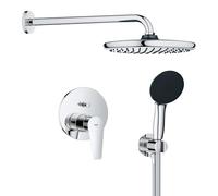 Grohe Start Edge conjunto de ducha empotrado con rociador con efecto lluvia cromo 25293000