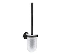 GROHE Start Escobillero de pared QuickFix (Montaje en pared, Fijación oculta, Apto para taladrar o pegar), Negro mate 411852430