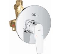 Grohe Start Flow, Grifo de ducha o bañera monomando (montaje empotrado, instalación oculta, inversor automático, menor consumo de agua), cromo, 29117000