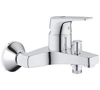 Grohe Start Flow, Grifo de ducha o bañera monomando (montaje en pared y salida inferior, inversor automático, menor consumo de agua, instalación rápida), cromo, 23772000