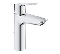 Grohe Start QuickFix- Grifo de lavabo monomando S (vaciador automático, apertura en frío, menor consumo de agua, instalación rápida, altura 192mm), cromo, 23552002