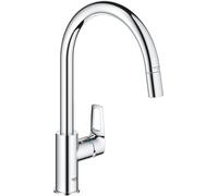 Grohe Start Loop QuickFix - Grifo monomando de cocina extraíble, Caño alto, Cromo, ref. 30560000