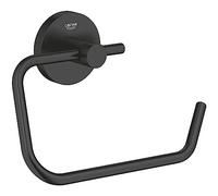 GROHE Start Portarollos QuickFix (sin tapa, fijación oculta, apto para taladrar o pegar), Negro mate 412002430