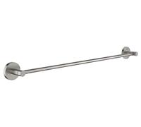 Grohe Start QuickFix - Barra de Toallas 60cm, Gris Mate, para Pegar (Pegamento QuickGlue A2) o atornillar, Ref. 41178DC0