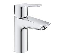 Grohe Start QuickFix- Grifo de lavabo monomando S (vaciador push-open, menor consumo de agua, instalación rápida, altura 165mm), cromo, 23550002