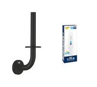 GROHE Start QuickFix Portarrollos de Repuesto y A1 QuickGlue (Metal, fijación Oculta a la Pared, Incluye Tornillos y Tacos), tamaño 232 mm, Negro Mate, 411862430